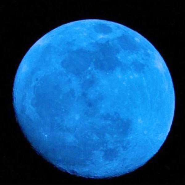 Rare blue moon sighted yesterday